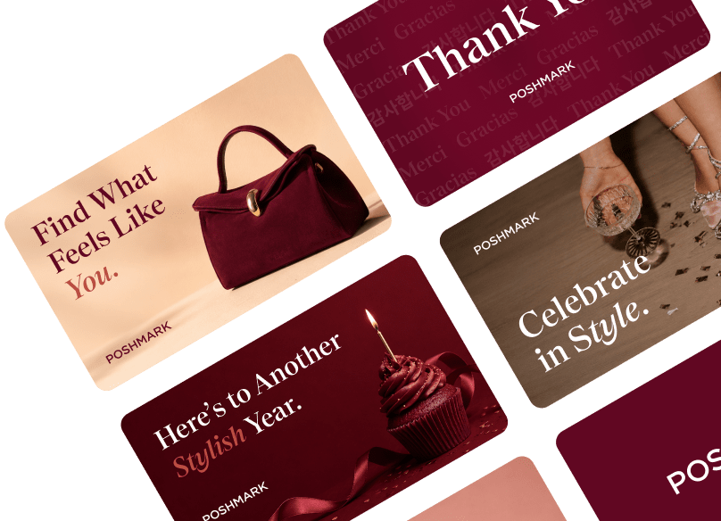 Poshmark gift card designs